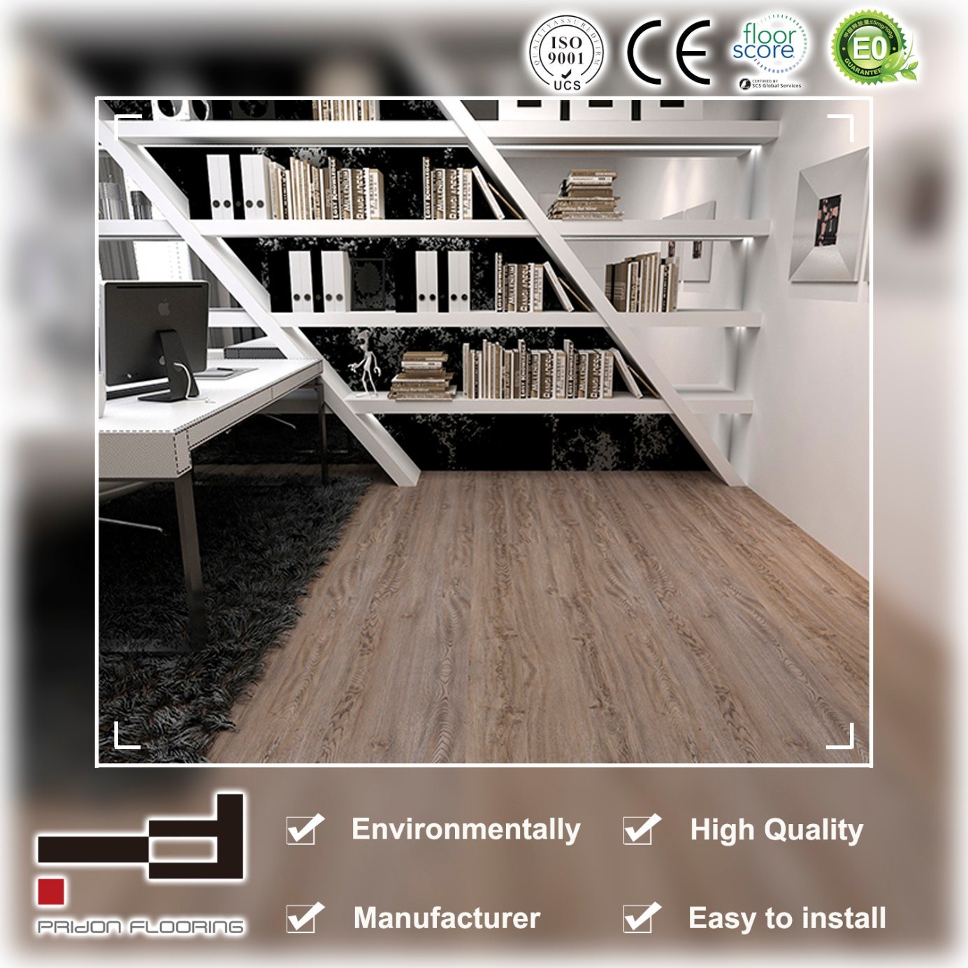 Grey Oak E. I. R Finish German Technology Laminate Flooring