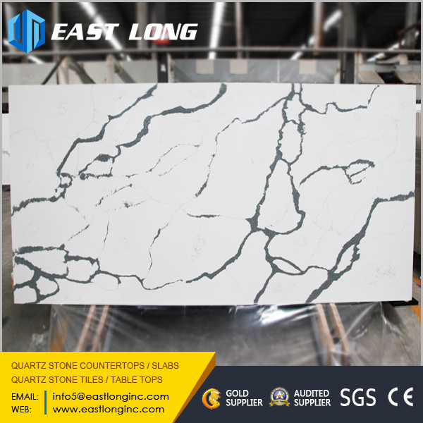 Polished Stone Surface Quartz Stone Slabs for Engineered