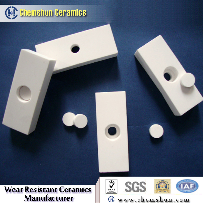 Abrasion Resistance Alumina Tiles as Chute Liner  (size 150*100*6/13/25/50 mm)