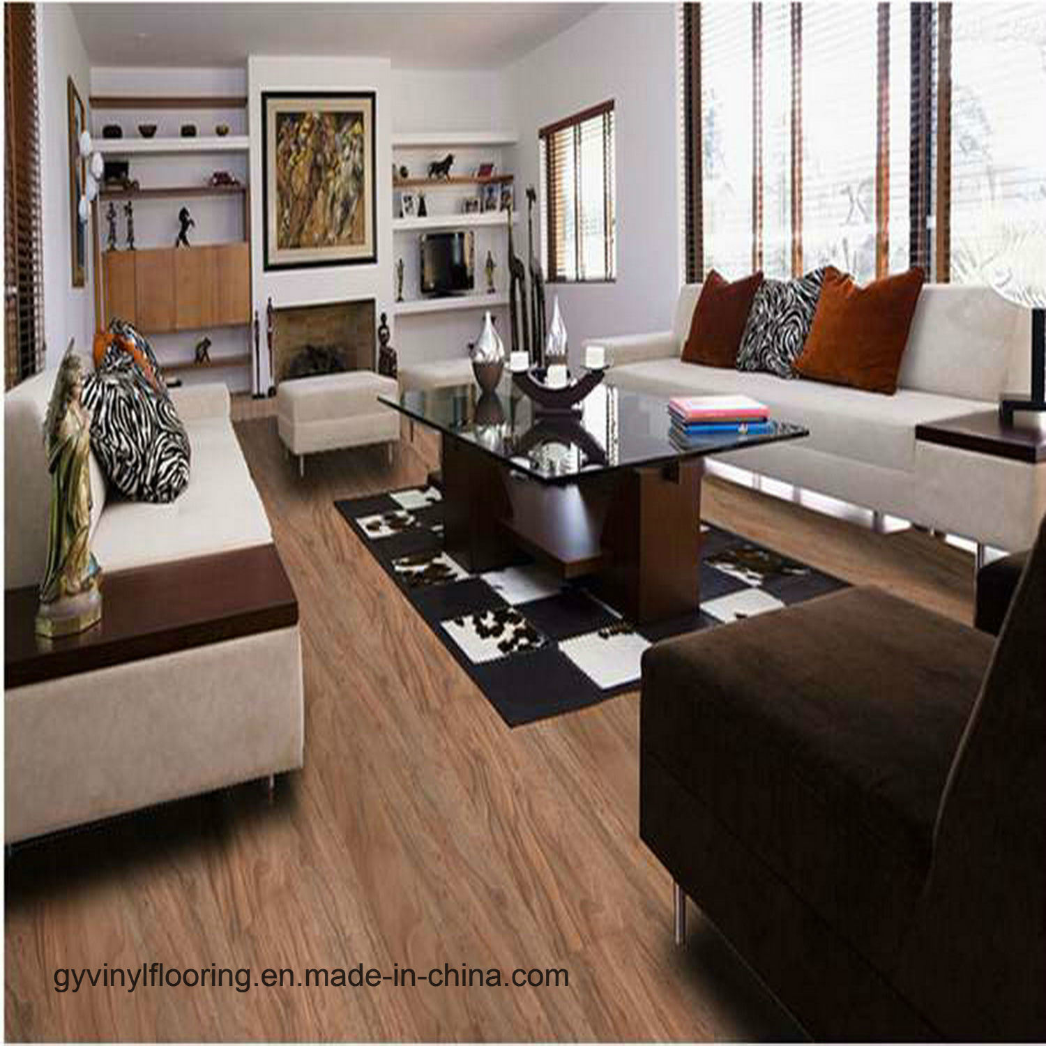 100% Virgin Material PVC Vinyl Flooring with Dry Back System