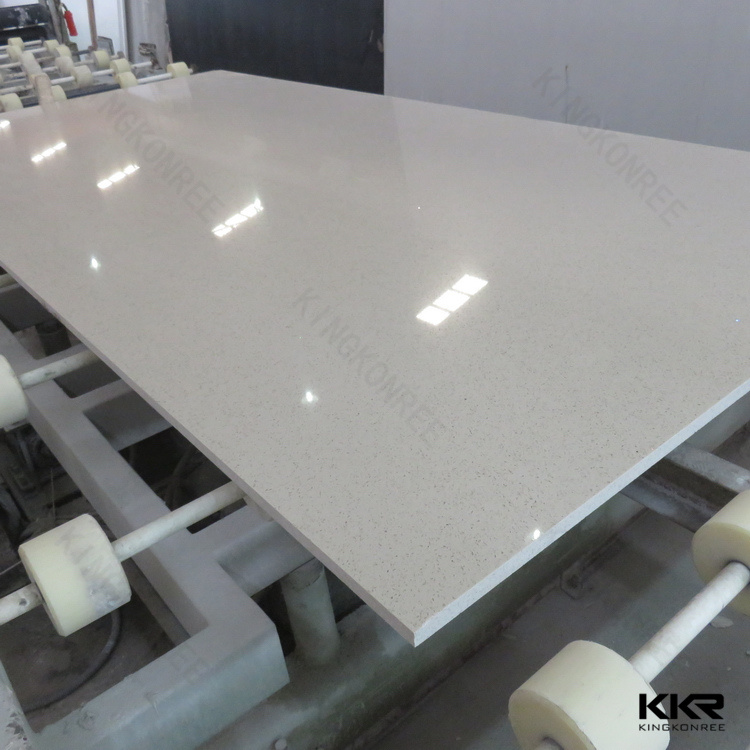 Kitchen Counter Top Pure White 20mm Artificial Quartz Slab