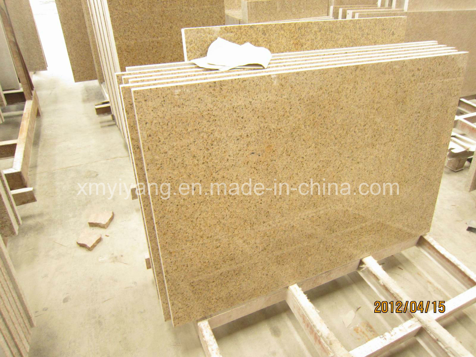 G682 Sunset Golden Granite Rustic Stone Cut-to-Size Tile