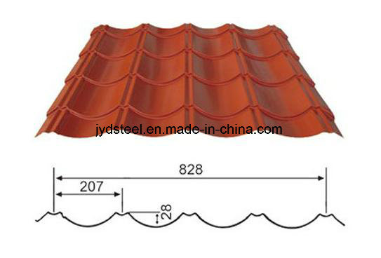 Color Painted Corrugated Roof Tile