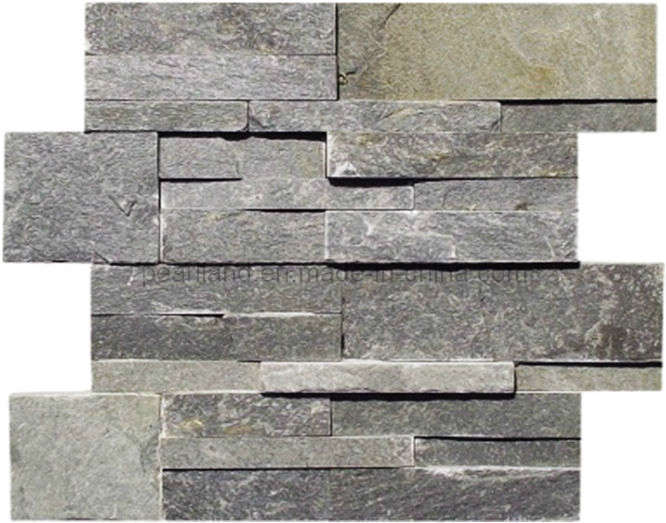 Natural Slate Cultured Ledgestone Stacked Stone for Wall Cladding