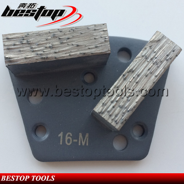 Double Bar Segments Diamond Grinding Blocks for Concrete Floor