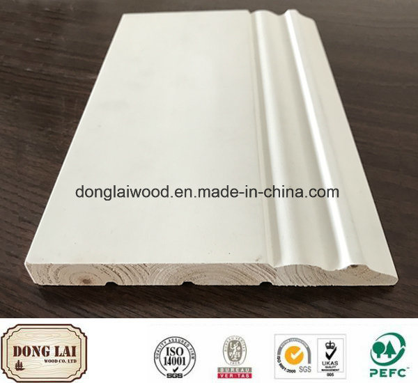 Waterproof Radiata Pine Fitting Wood Surface Skirting Board