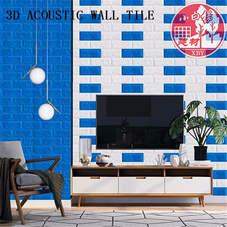 Decorative PVC 3D Soundproof Self Adhesive Brick for Cinema