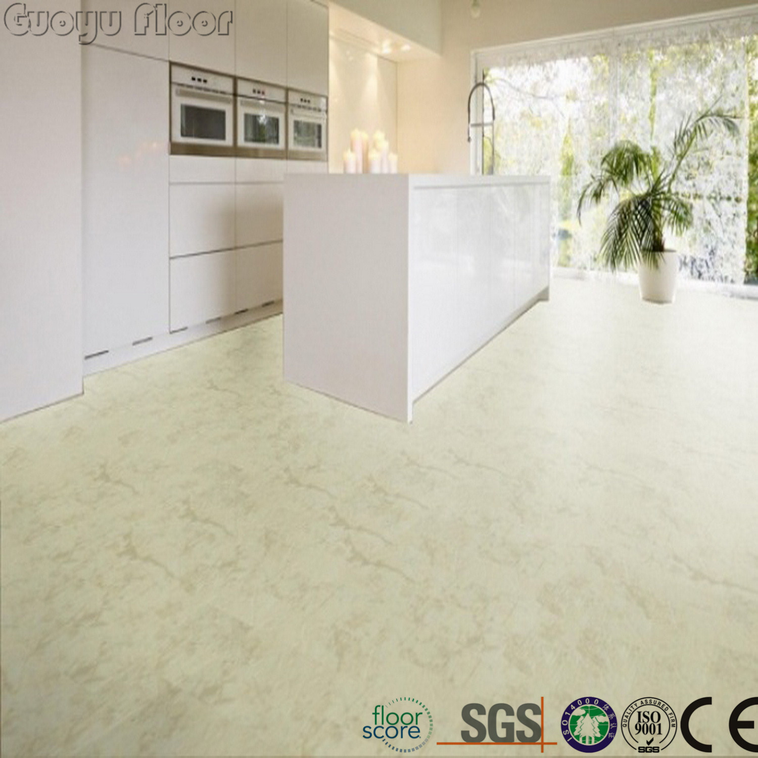 Commercial Fireproof PVC Waterproof Vinyl Flooring