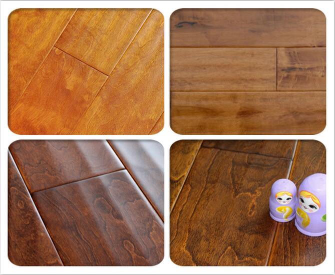 Antique Hand Scraped Maple Hardwood Flooring