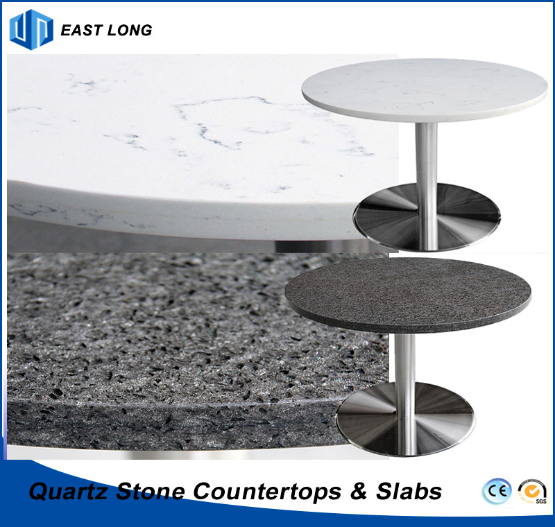 Engineered Stone Table Top for Solid Surface with SGS Report & Ce Certificate (quartz colors)