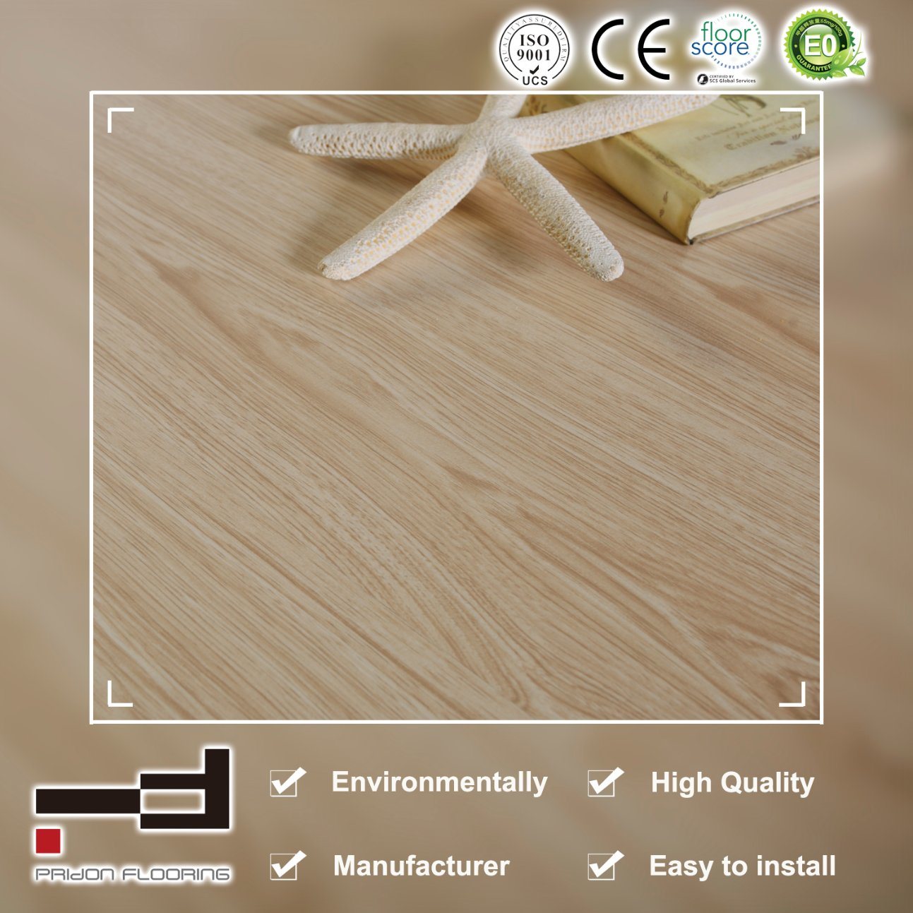 10mm Classic Oak Crystal Finish Laminate Flooring