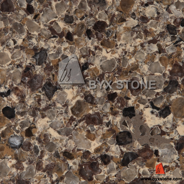 Tropical Brown Quartz for Slab, Countertop, Tile