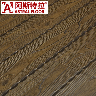 Derk Green Color Arc Click 12mm Embossed Laminated Flooring