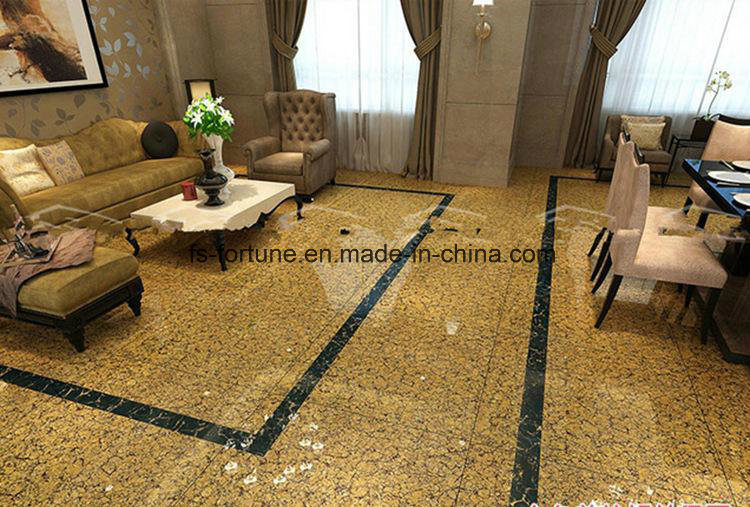 Gold Color Bulatti Double Loading Building Material Polished Porcelain Floor Tiles