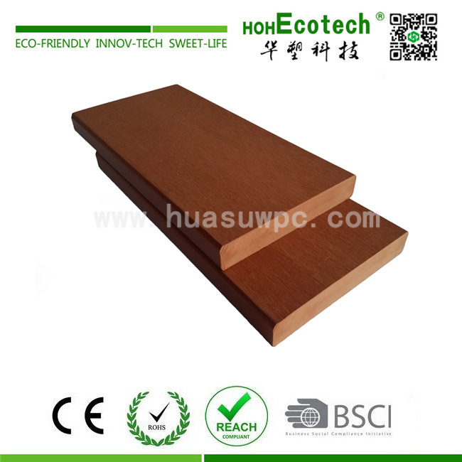 WPC (wood plastic composite) Solid Decking Board for Outdoor Decoration