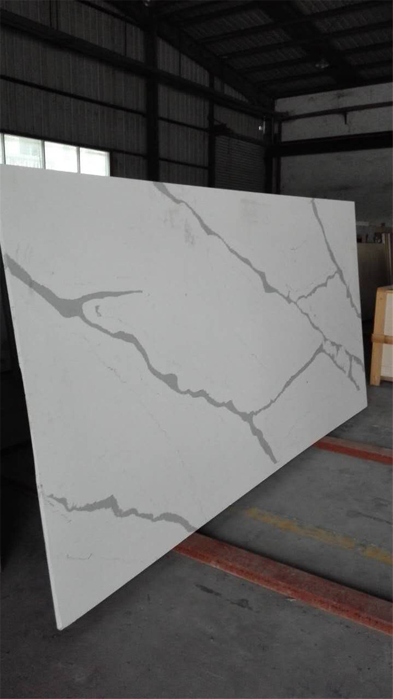 Artificial Natural Calacatta White Quartz Stone