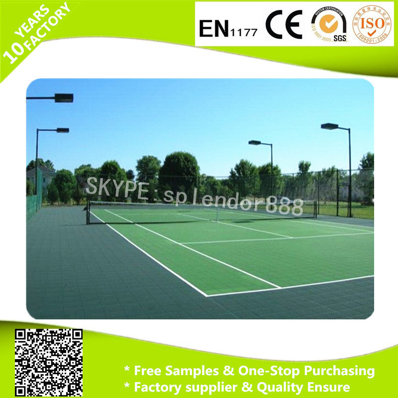 PP Outdoor Interlocking Plastic Floor Tile for Basketball Court