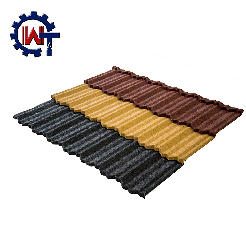 Easy Installation Shingle Stone Coated Steel Shingle Roof Tiles