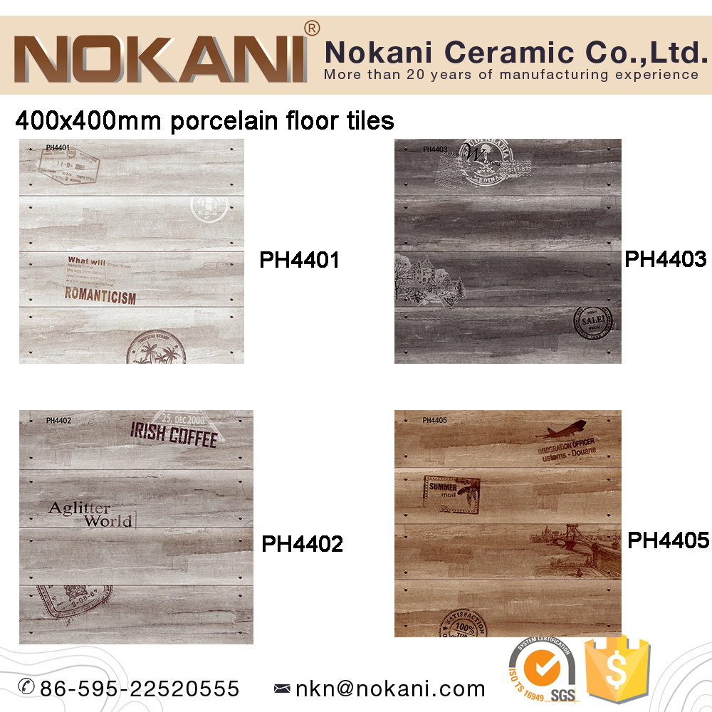 400X400 Wood Look Artist Porcelain Floor Tile for Outdoor