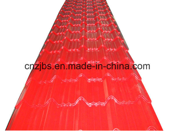 Colored Glazed Corrugated Metal Roofing Tile