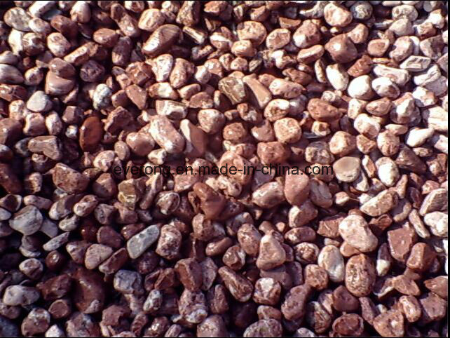 Red Natural Pebble River Stone Gravel for Garden