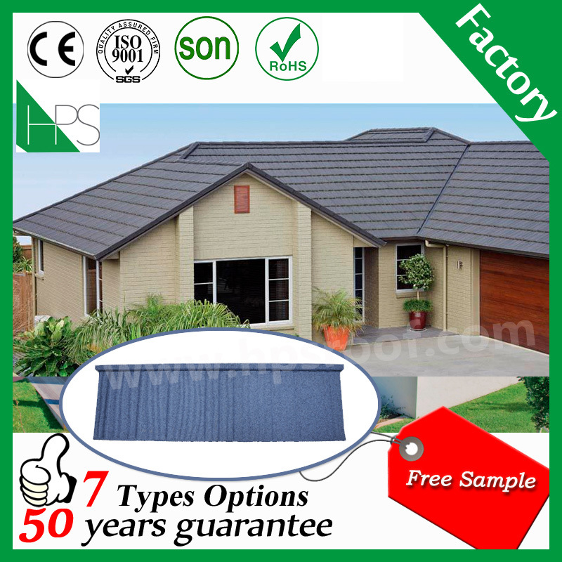 Africa cheap colorful stone coated steel roof tile best color stone metal tile