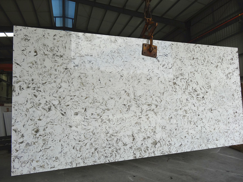 White Coffee V125-Slabs Quartz Slabs&Tiles Quartz Flooring&Walling Countertop