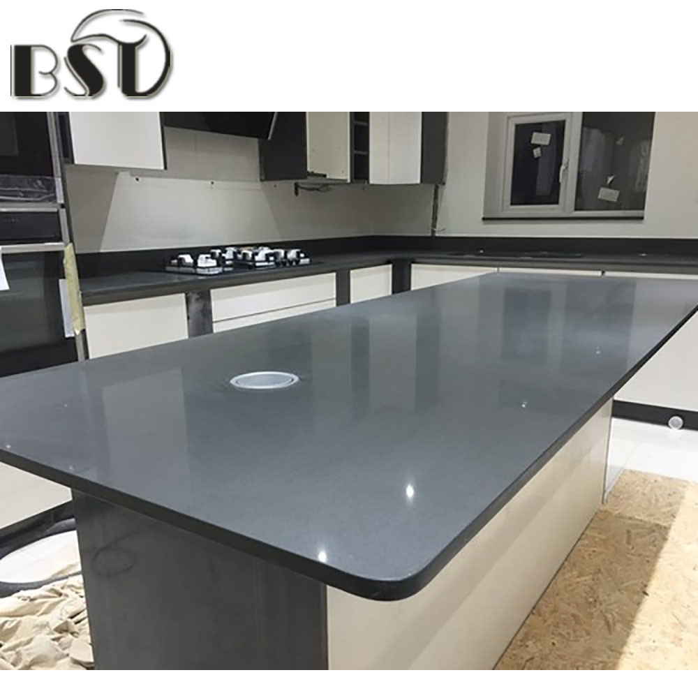 Laminated Kitchen Countertop, Engineered Quartz Stone Countertop