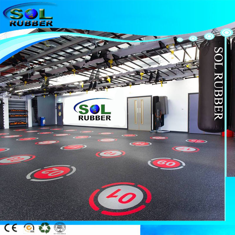 Outstanding Durability and Flexibility Fitness Roll Rubber Flooring