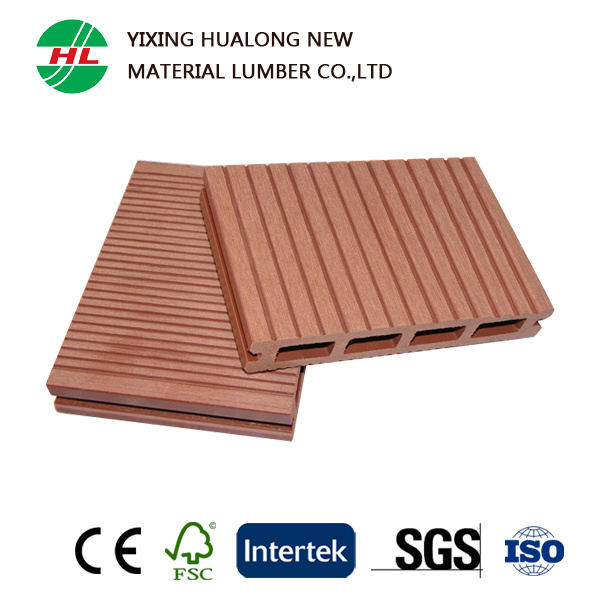 Waterproof WPC Composite Deck Timber Flooring Measures 150X25mm