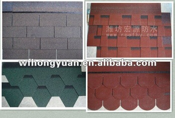 Fiberglass Colorful Style Asphalt Shingle for Roof