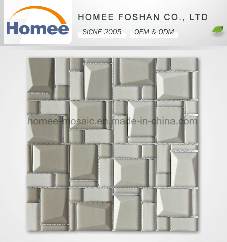 2017 China Bathroom House Decorative Tiles Glass Subway Beveled Mosaic