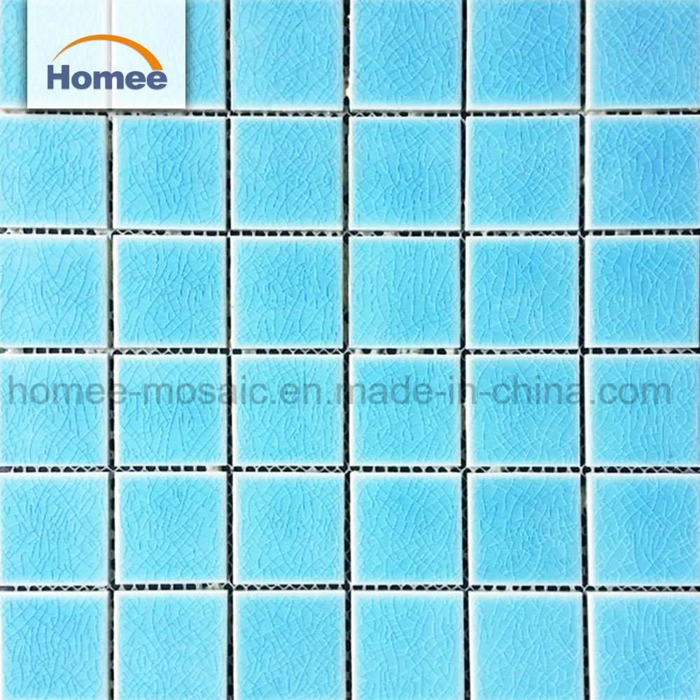 Wholesale Mosaic 48X48 Ocean Blue Ceramic Tile Mosaic for Swimming Pool on Sale