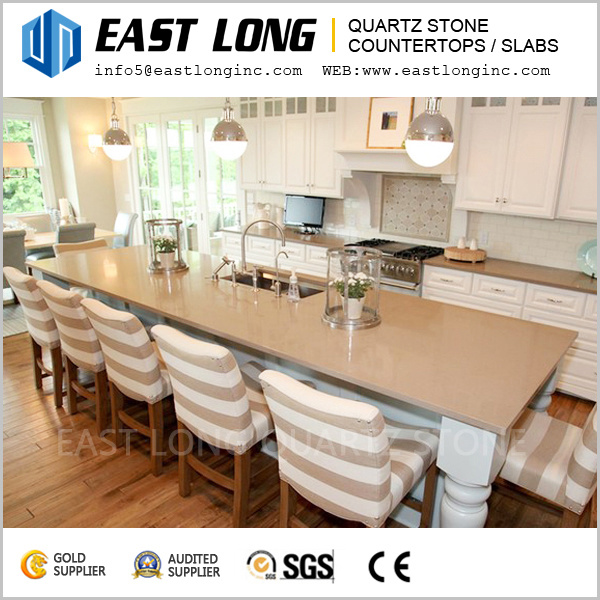 Durable Smooth Artificial Quartz Stone for Bar Tabletops