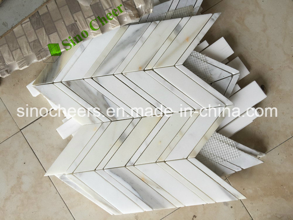 Wholesale Calacatta White Marble Tile for Bathroom Decoration