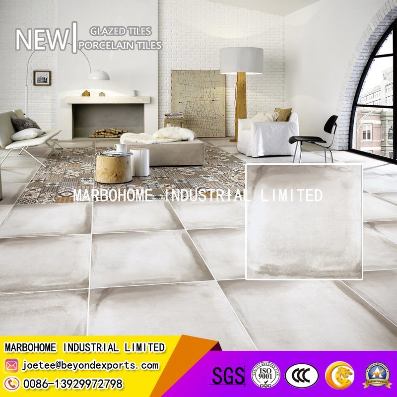 Full Body Cement Light Grey Porcelain Homogeneous Rustic Tile (BY69011) for Wall and Flooring