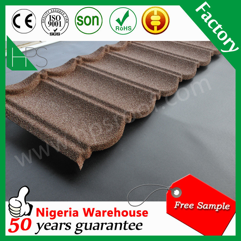 High Temperature Resistant Color Stone Coated Metal Roof Tile