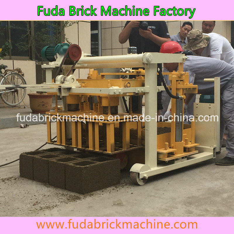 Mobile Hollow Manual Concrete Brick Machine