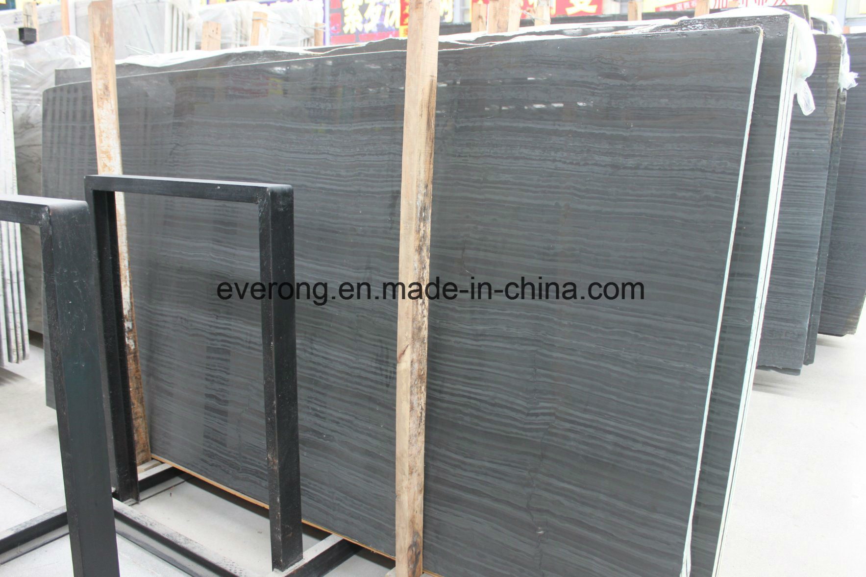 Black Wood Grain/Forest Black/Kenya Black Marble Slabs & Tiles