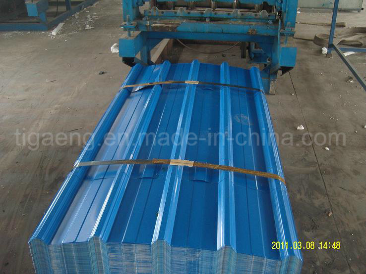 Ripple Zinc Coated Roofing Sheet PPGI/PPGL Metal Roof Tile