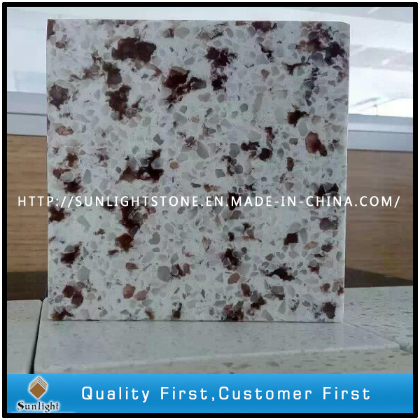 Brazil Hot Double Colors Artificial Quartz Stone