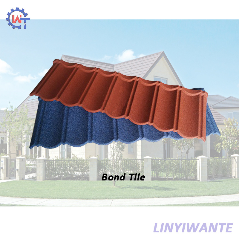 New Construction Material Stone Coated Steel Bond Roof Tile