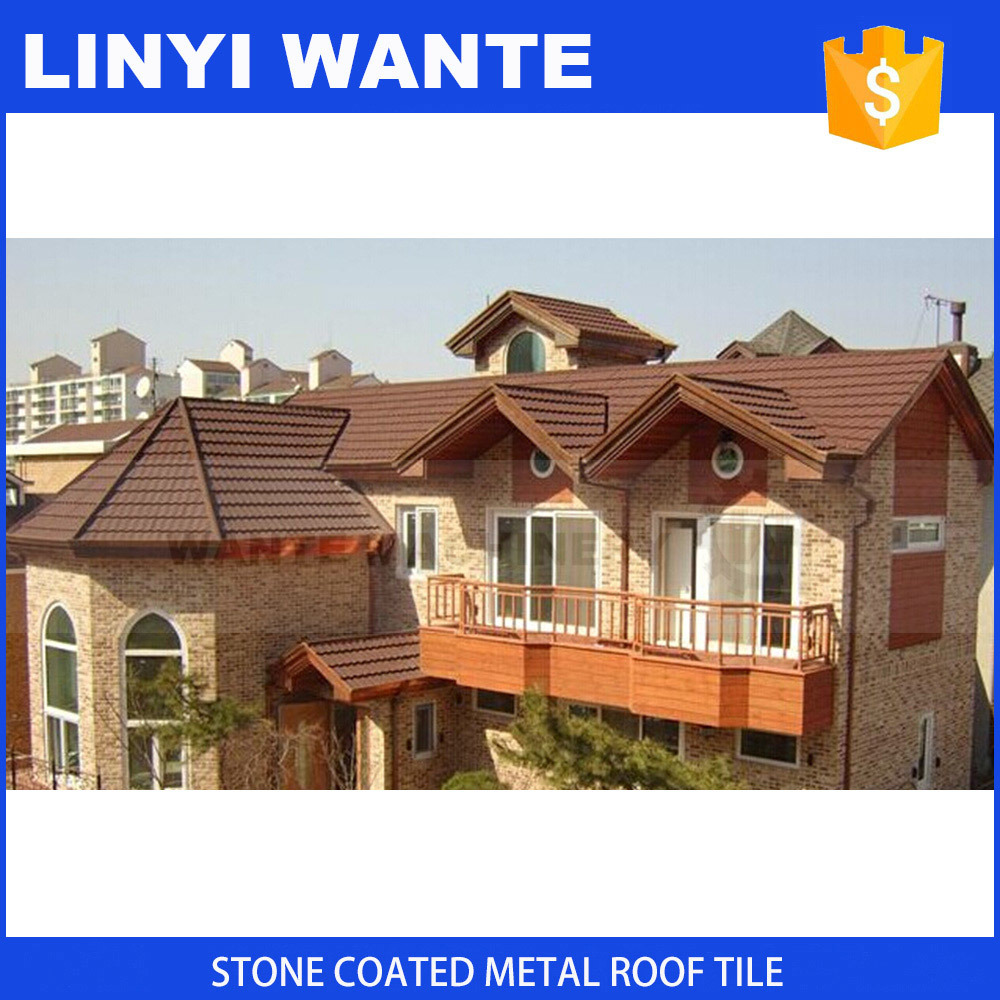 Lightweight Building Material Fashion Stone Coated Metal Roof Tile Colorful Metal Tiles