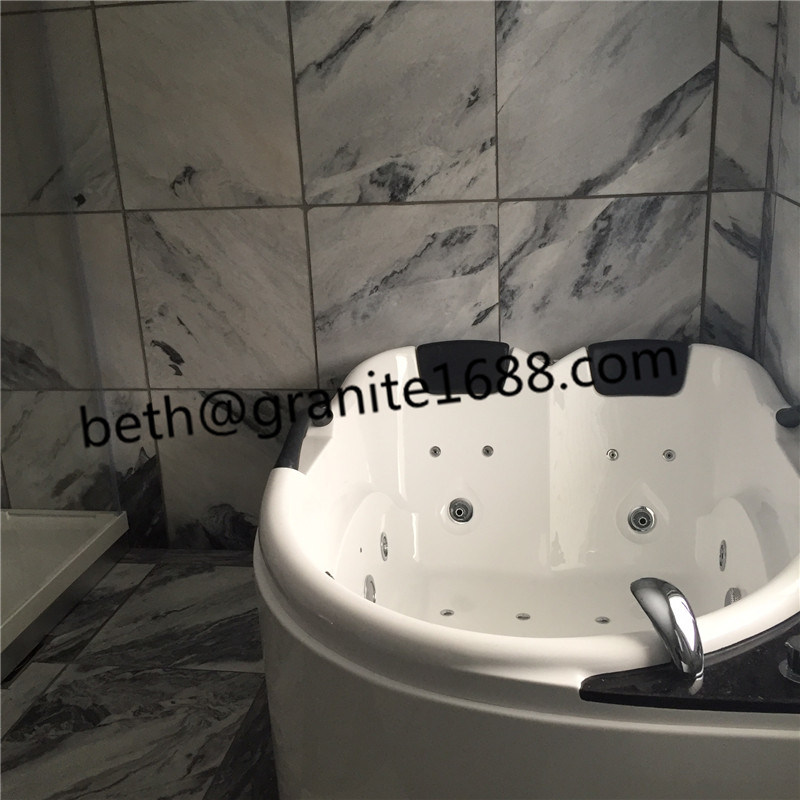 White Marble Stone Cloudy Grey Marble Wall Tiles