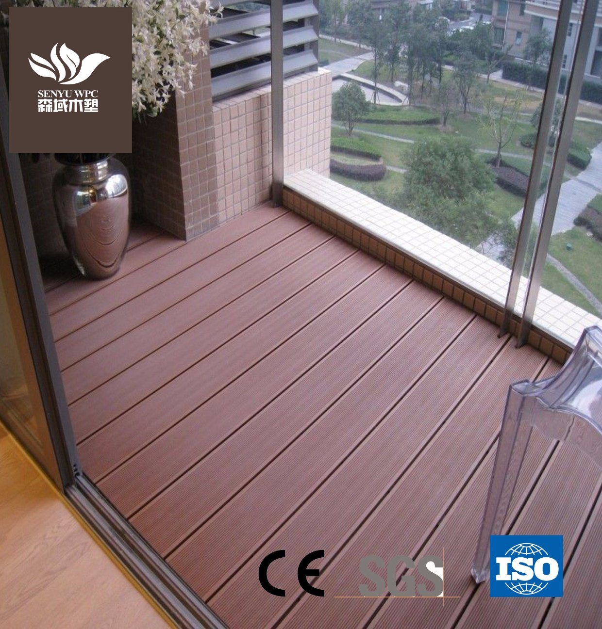 Waterproof Outdoor WPC Plastic Wood Flooring