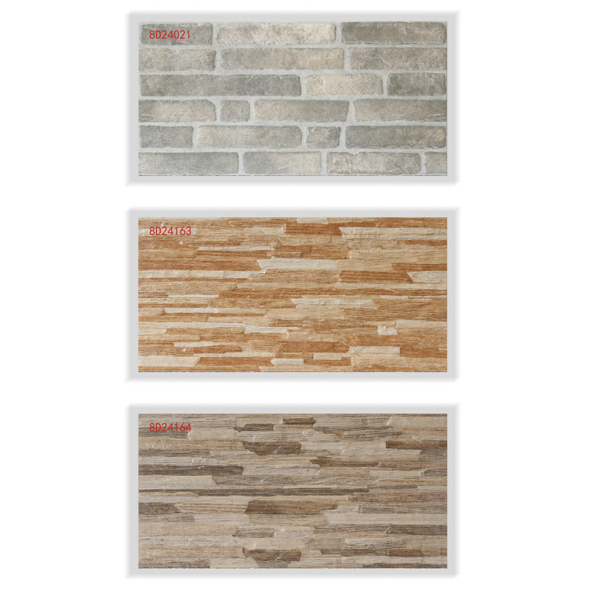 200X400mm Matt Rustic Glazed Exterior Wall Tile with ISO