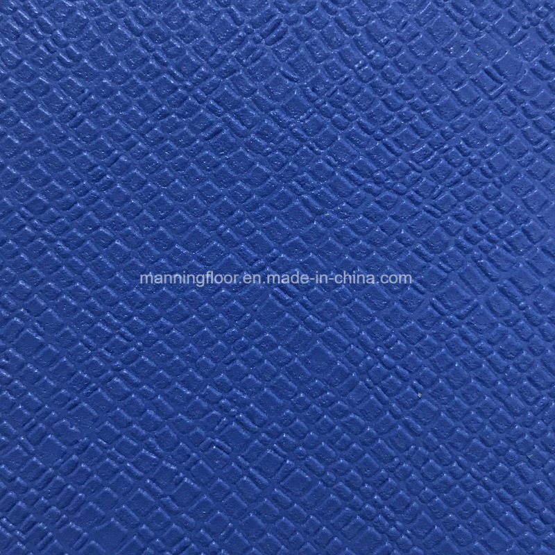 High-Quality Blue PVC Vinyl Sports Flooring for Table Tennis Court with Ce Certificate 7mm