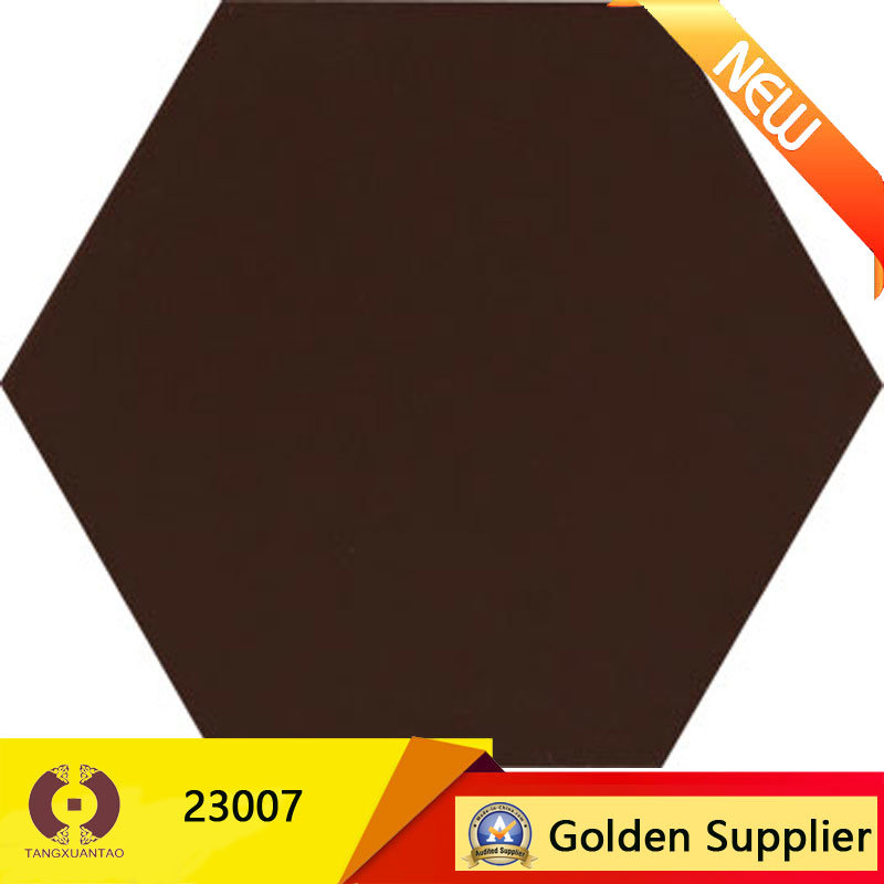 Rustic Ceramic Hexagon Tile Building Material Floor Tile (23007)