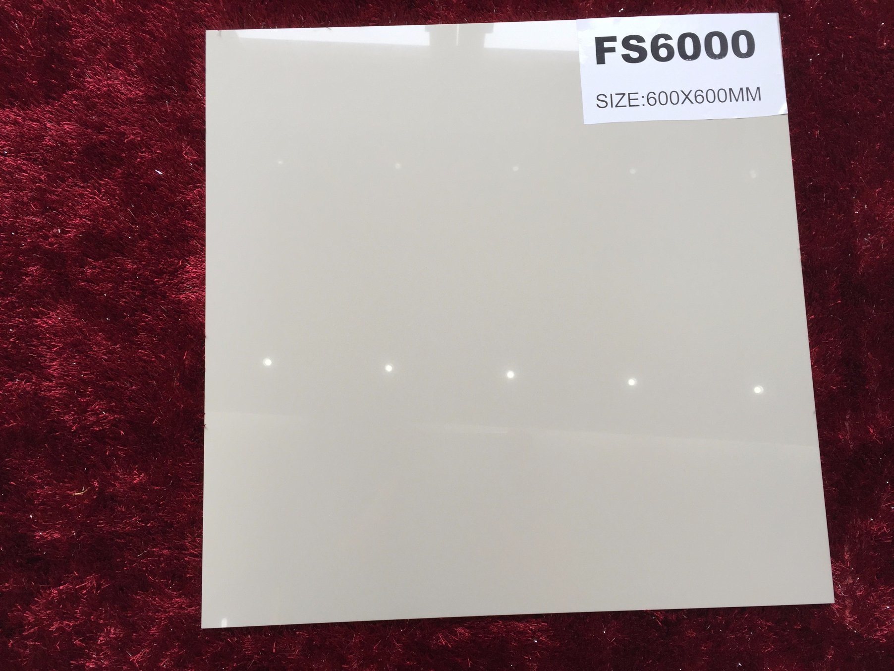 Ivory White Polished Porcelain Floor Wall Tile (FS6000)