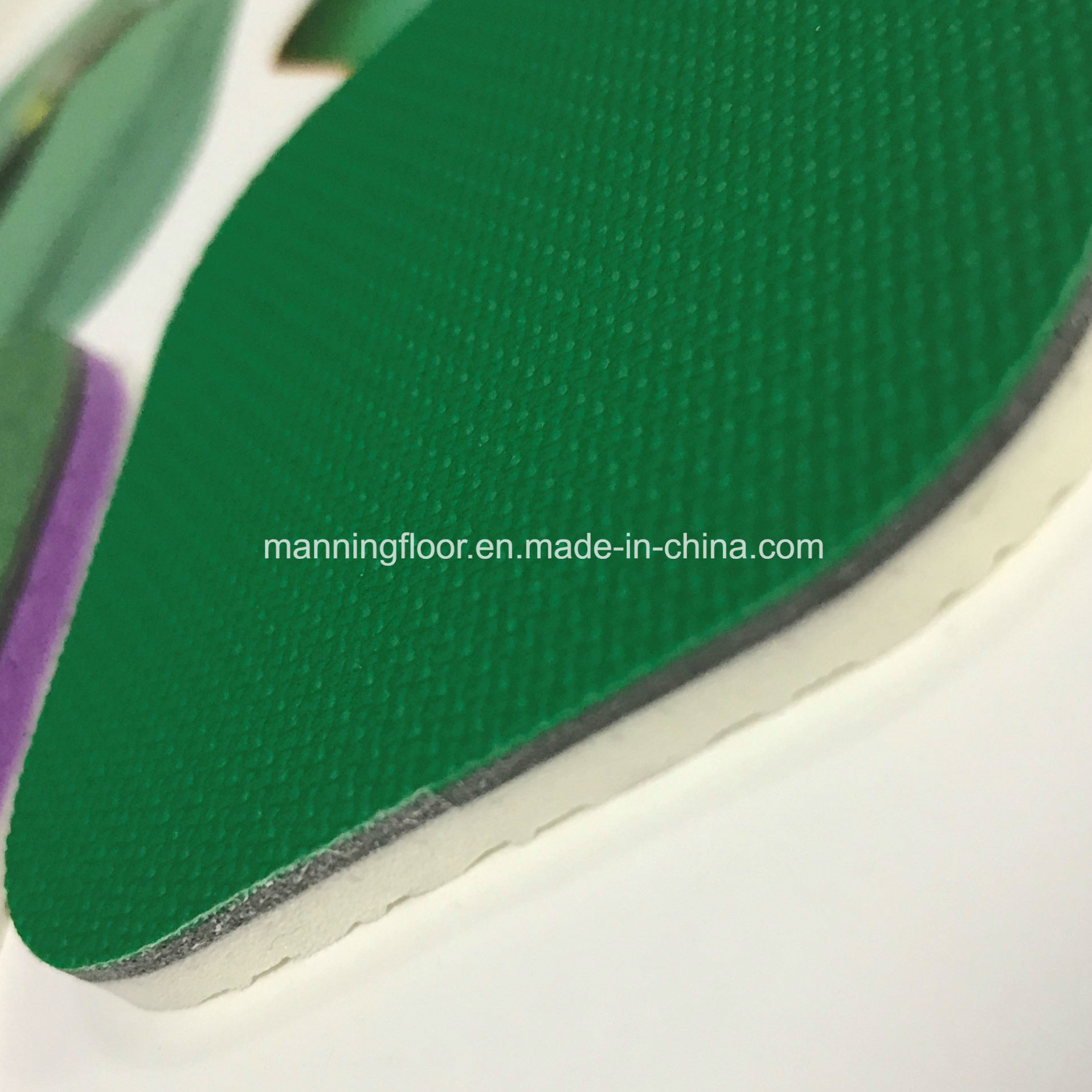 5mm Bwf Approved PVC Sports Flooring for Badminton Court Grid Pattern